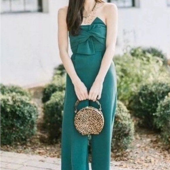 Anthropologie Hailee C Green Jumpsuit Sz 2 - Picture 3 of 4